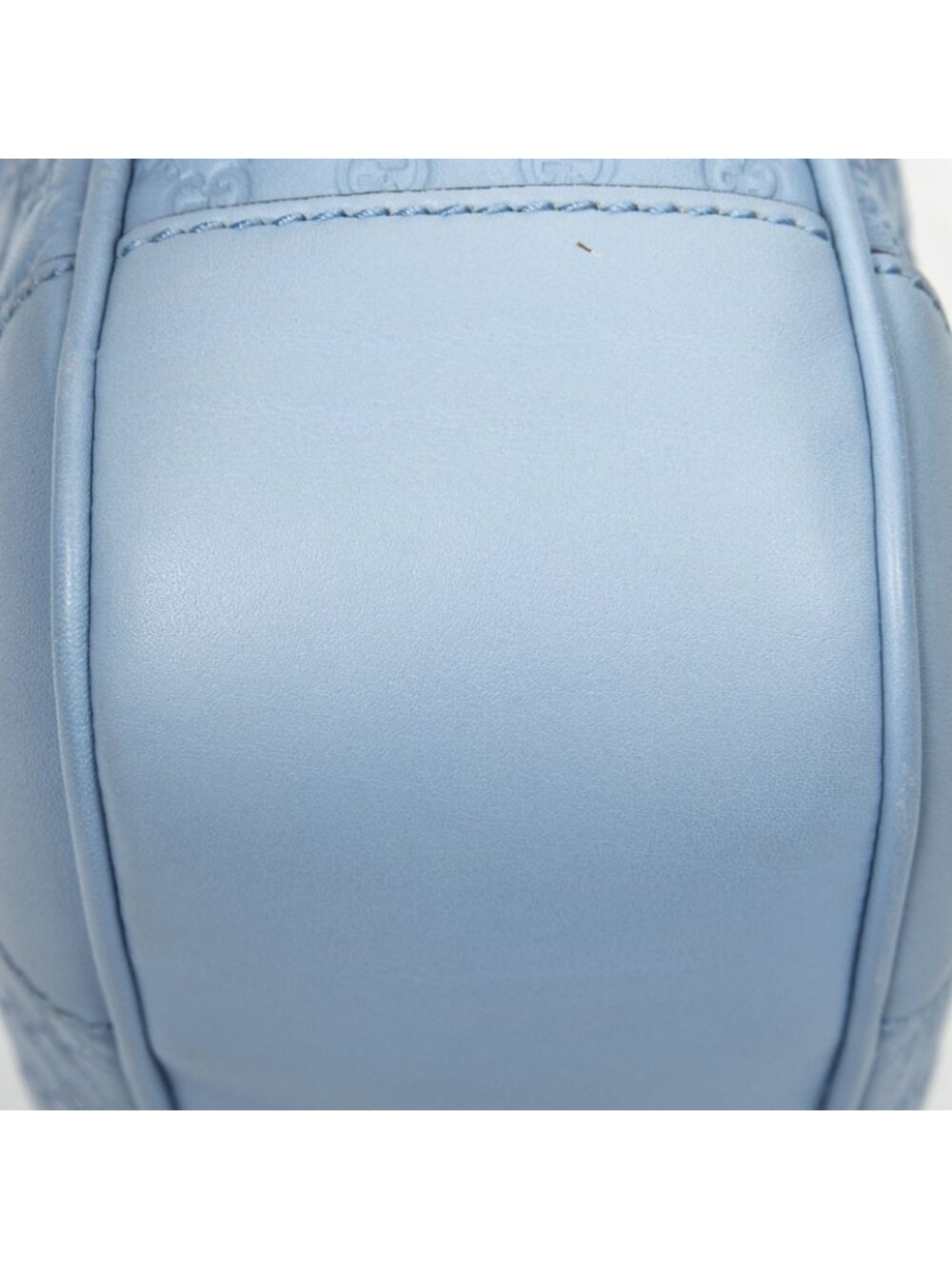Gucci Bree Cross Belt Bag Light Blue Micro Guccissima Leather - Picture 7 of 10